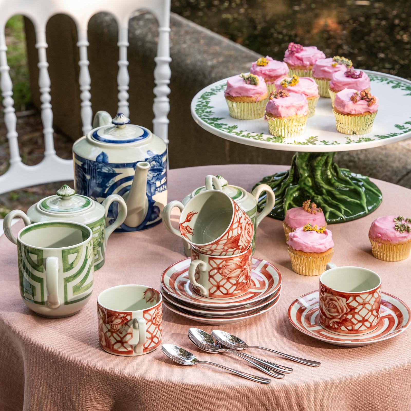 Vista Alegre, The Meaning Tea Cup & Saucer, Set of 4 | Zola