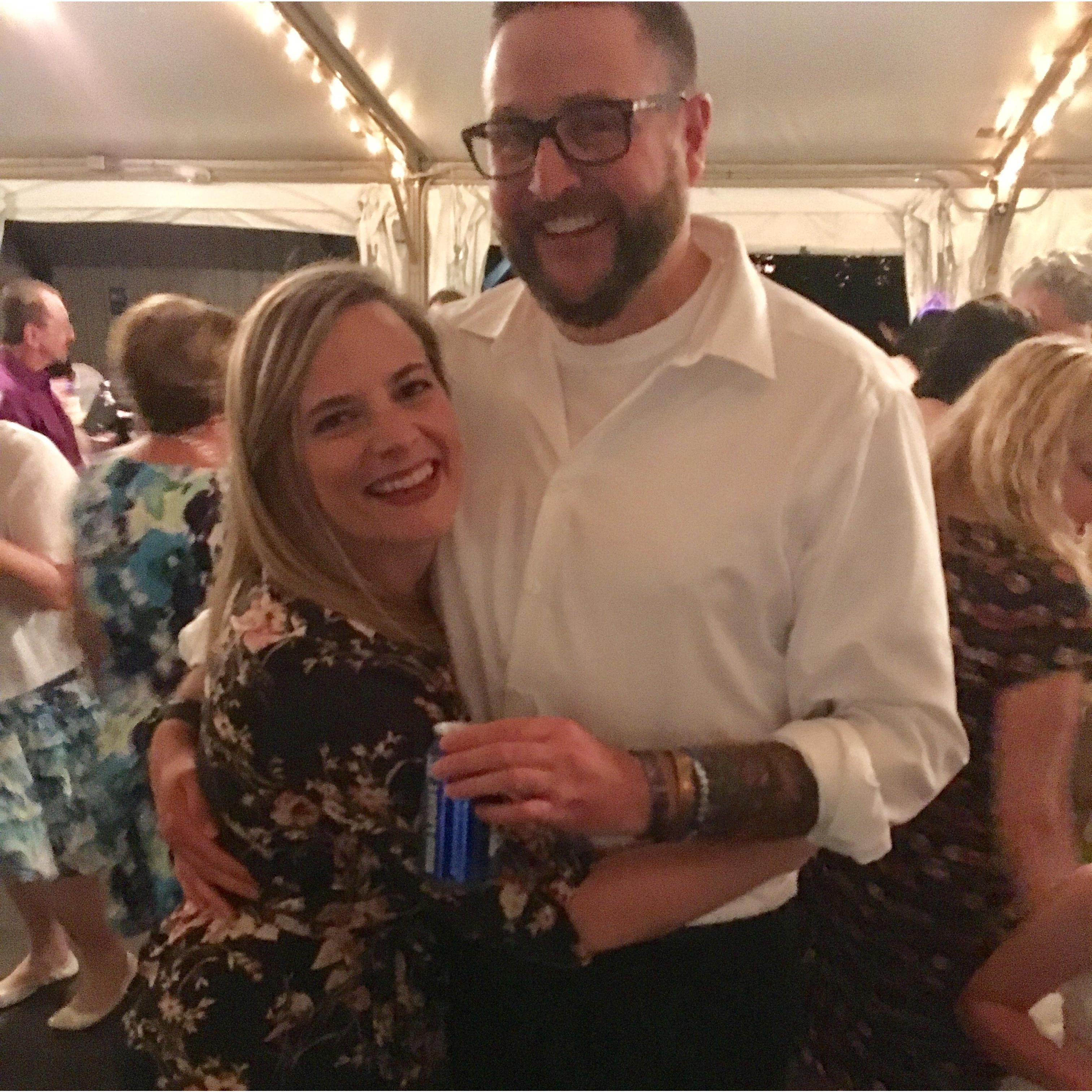Enjoying ourselves at the Heverly wedding!