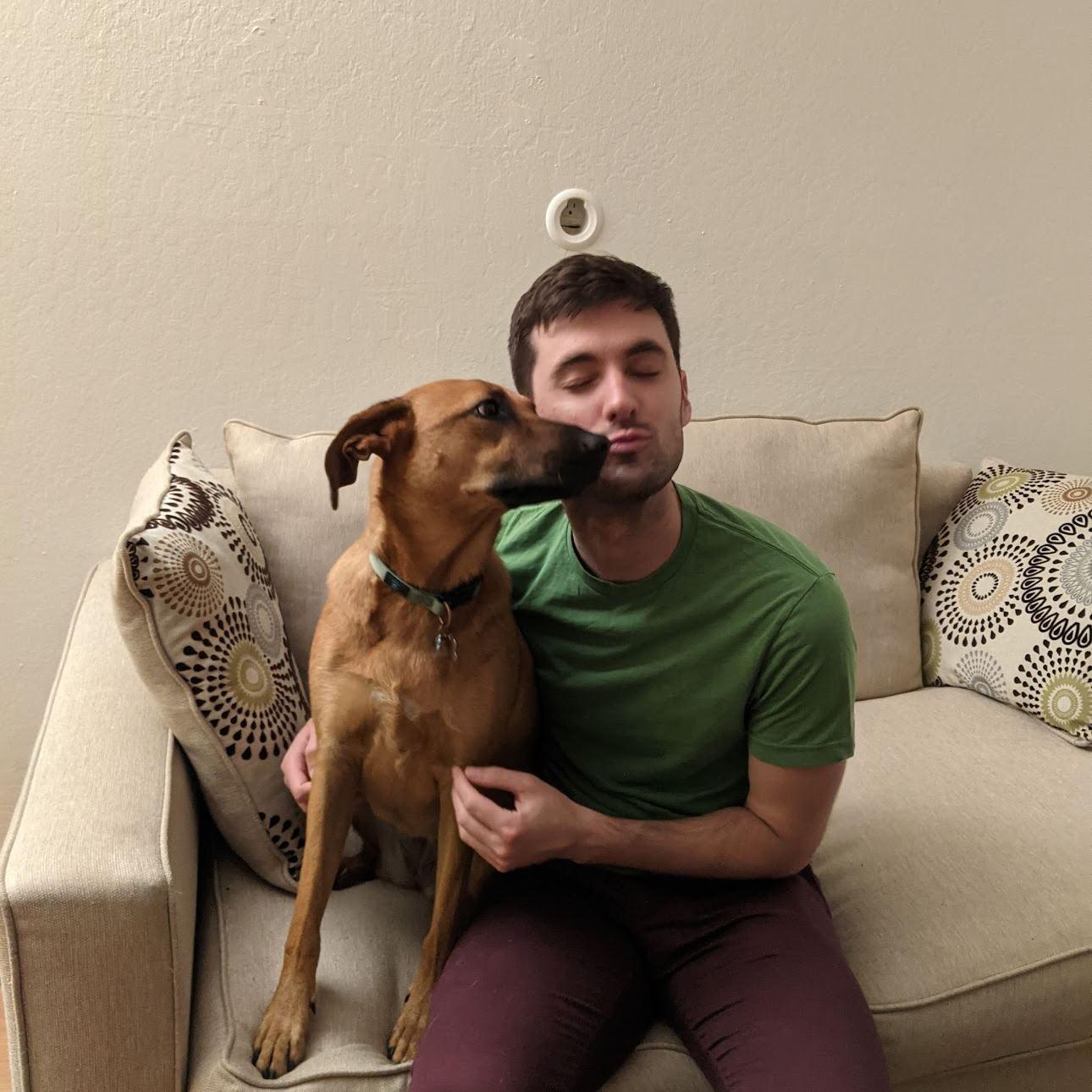 Makeshift Halloween costume: Scooby and Shaggy.