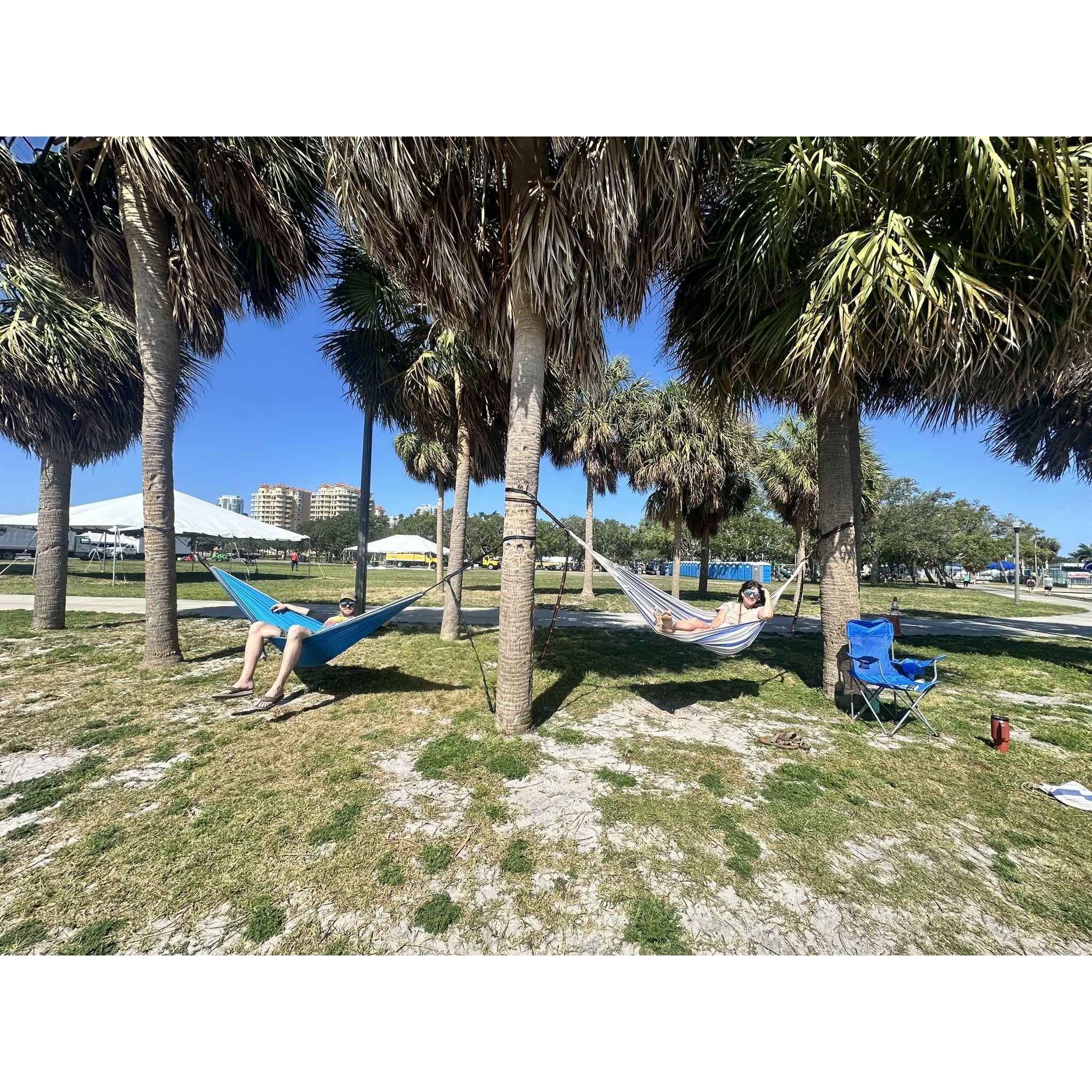 We aren't selective about where we hammock...we like to hammock in Florida too!