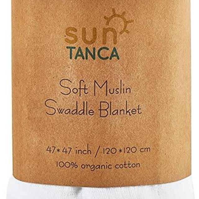 White Muslin Baby Swaddle Blanket – 100% Organic Cotton Perfect for Swaddling and Nursering – Breathable Soft Cover and Wrap and Crib Muslin Blanket – Best Receiving for Kids - Newborn Boy Girl