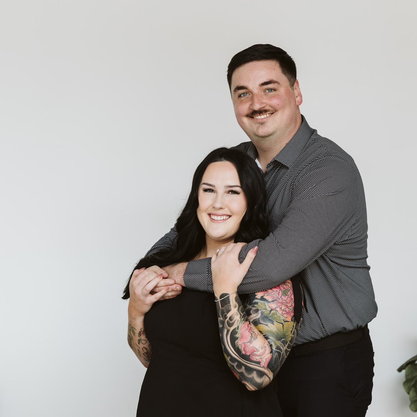 From our studio engagement session in March of 2024.