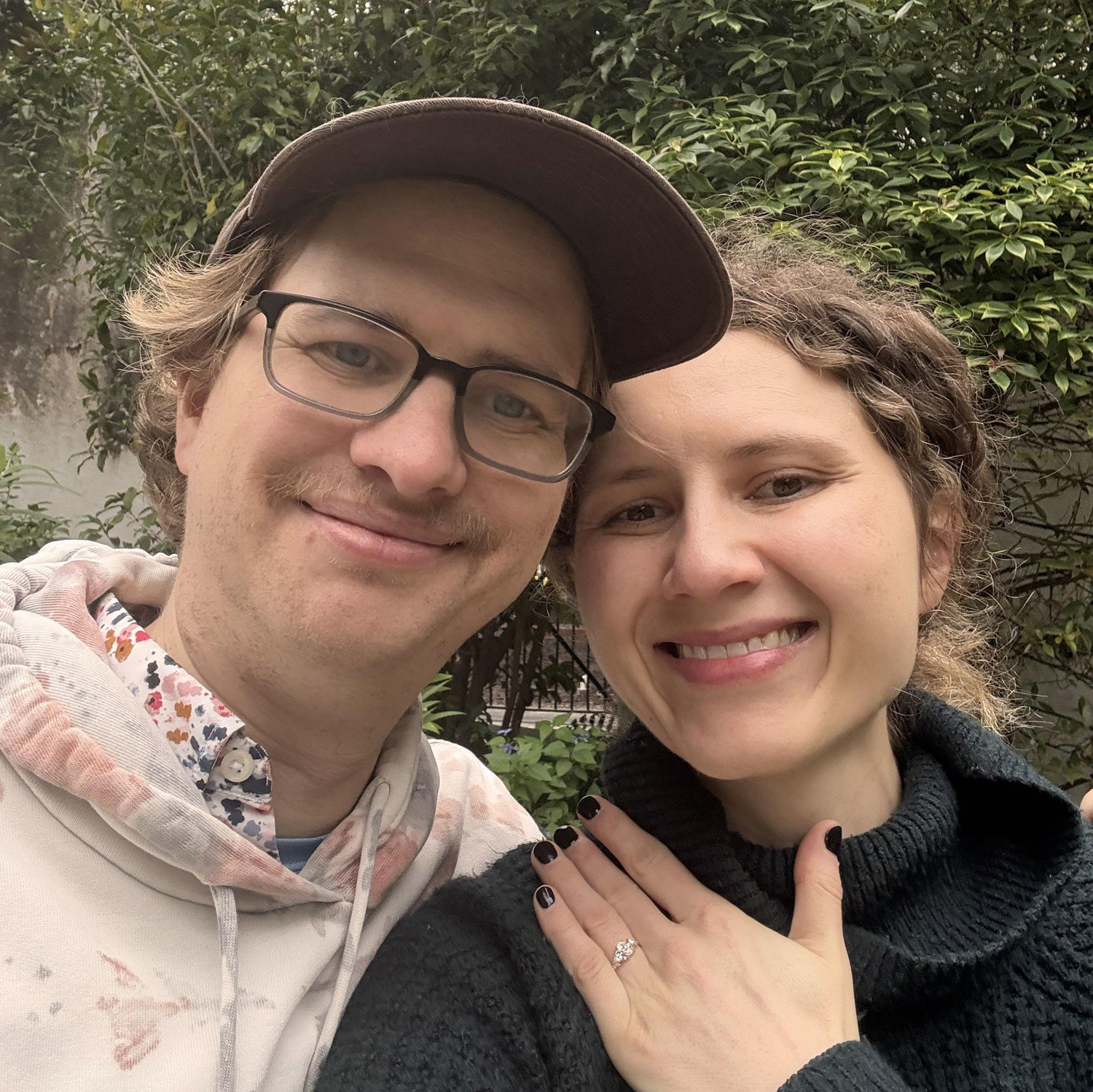 First photo of us engaged!