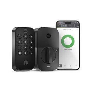 Yale - Assure Lock 2 - Smart Lock Wi-Fi Deadbolt with Push Button Keypad | Key Access - Black Suede