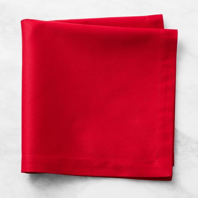Hotel Dinner Napkins, Set of 12, Red