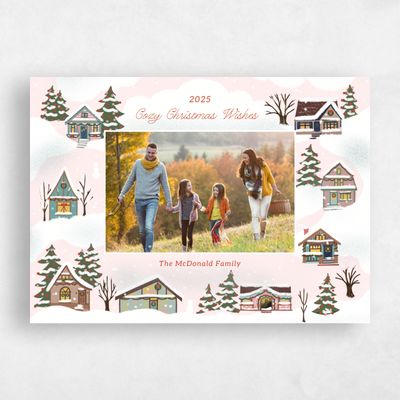 Lightest Blush, Pink Holiday Card - Hampshire