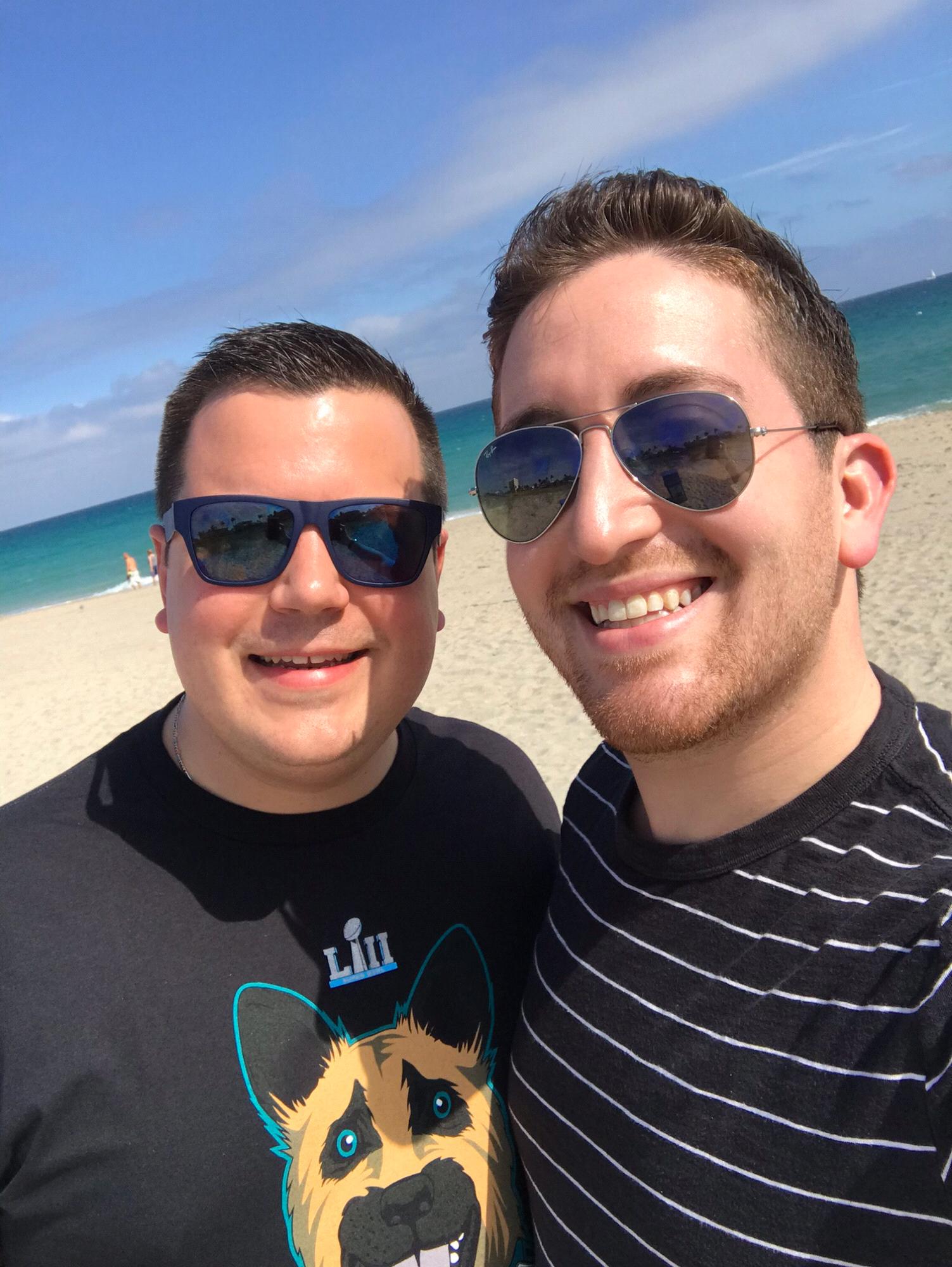 On the beach in Del Ray!