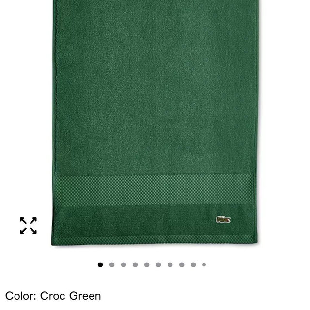 Hand Towel - Heritage Anti-Microbial Supima Cotton, Croc Green