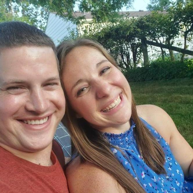 Date night! Pizza and outdoor movie on the projector.