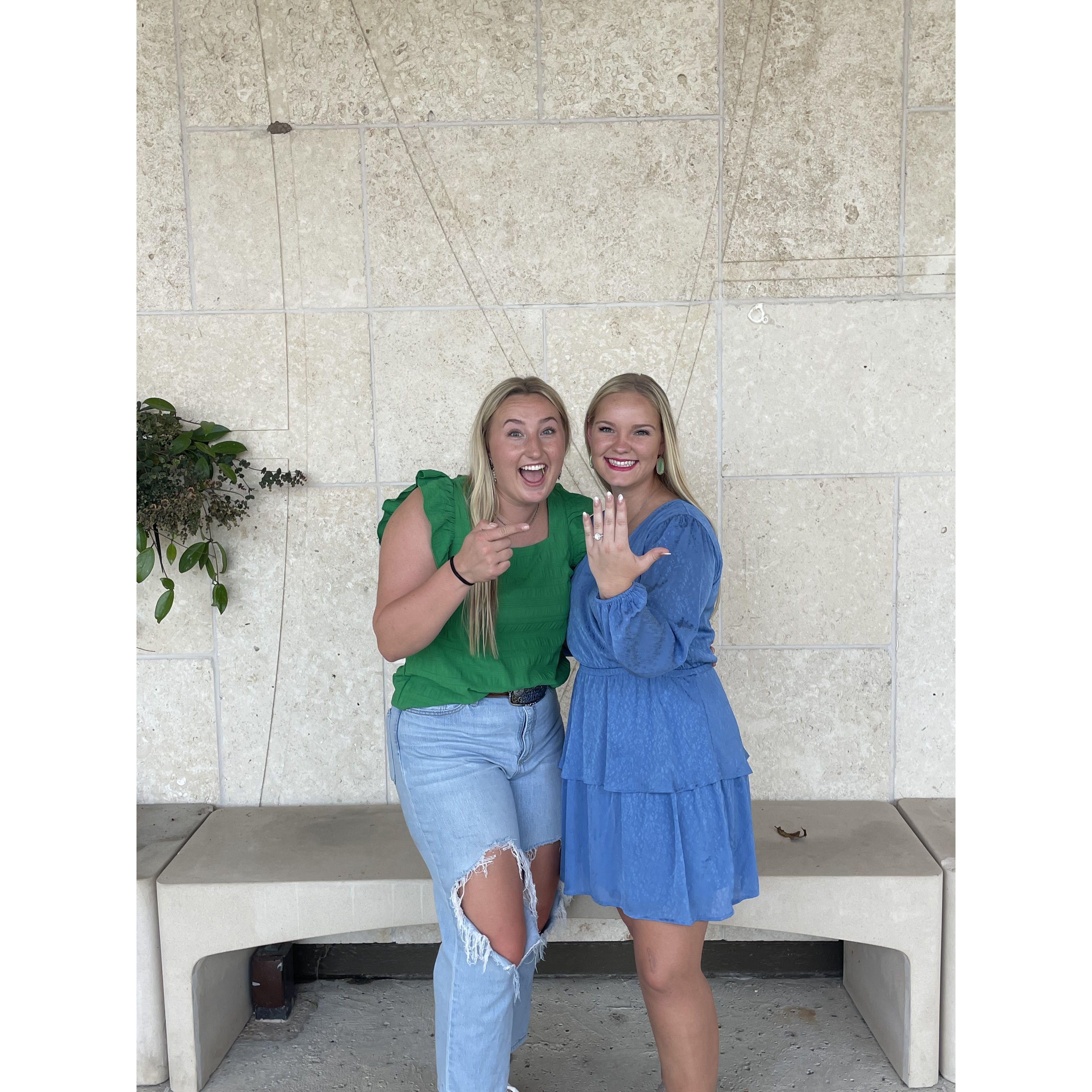 Kenzie's roommate and now bridesmaid, Hagen, who took the engagement pictures.