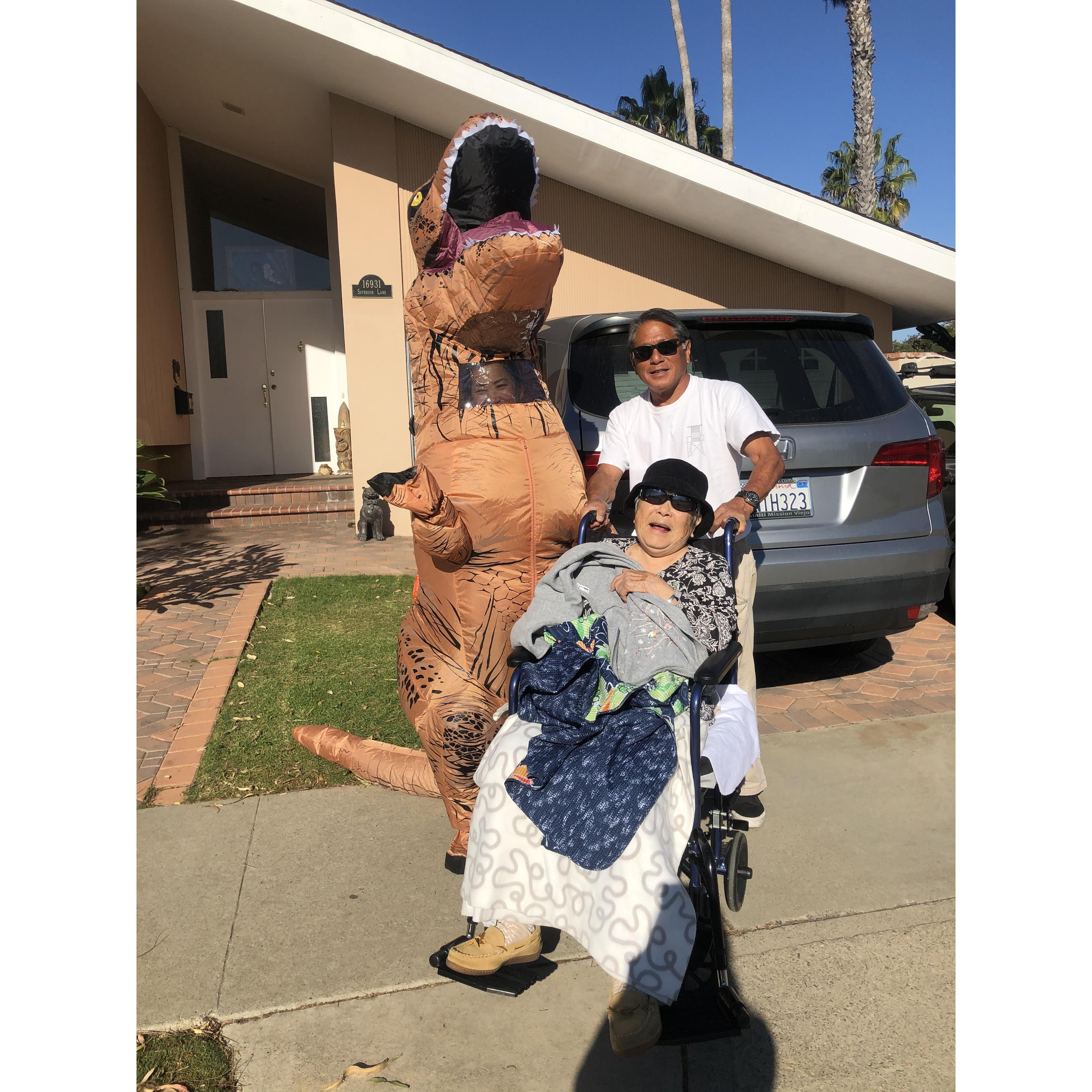 Kelly surprising Stan and Tutu when Stan went to pick up Tutu for lunch