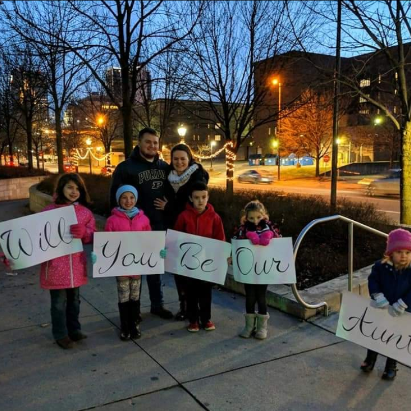 Will proposed with the help of his godchildren.