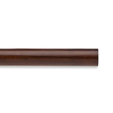Cambria® Classic Wood Decorative 6-Foot Smooth Drapery Pole in Dark Brown