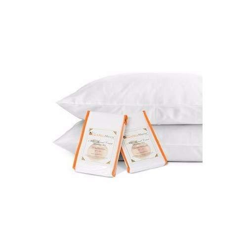 PeachSkinSheets Night Sweats: The Original 1500tc Soft Standard Pillowcase Set Graphite Gray