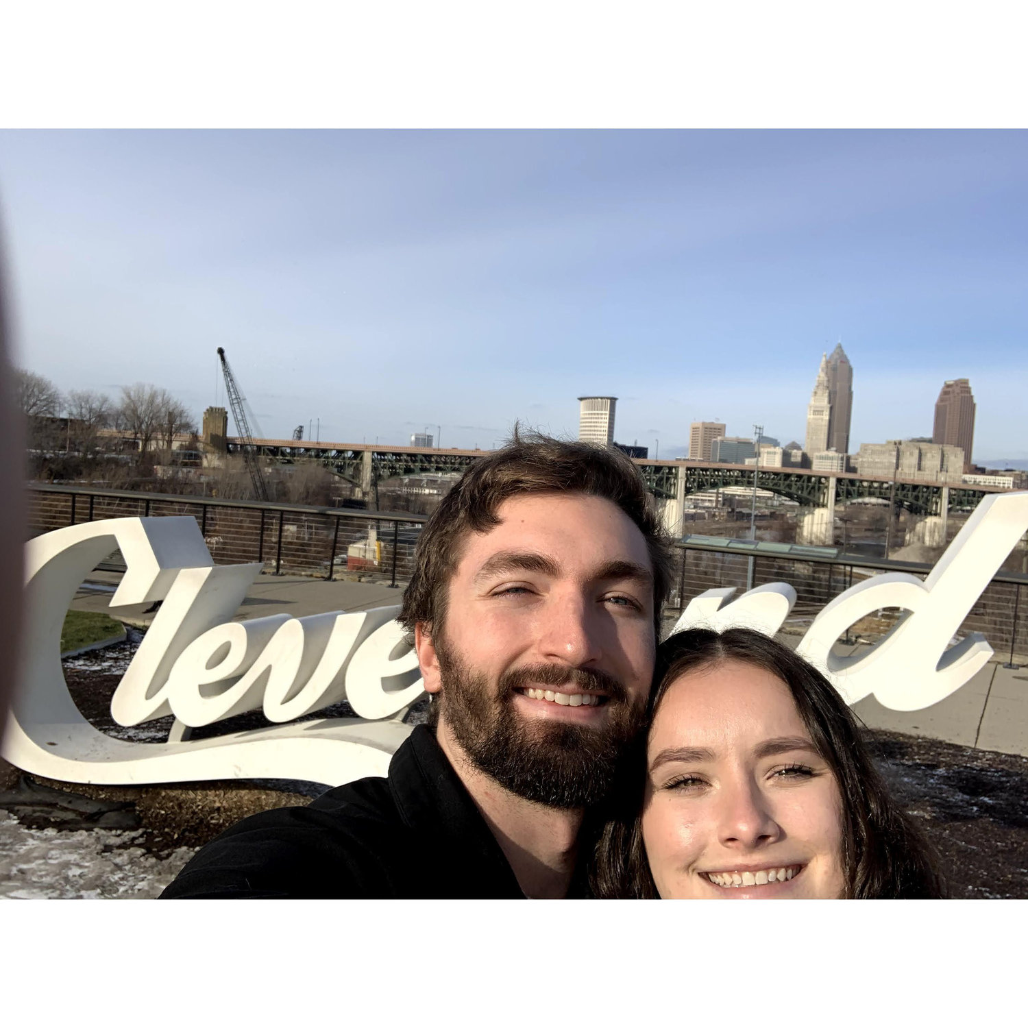 12/29/20: our first pic together after road-tripping from Boston to Cleveland lol