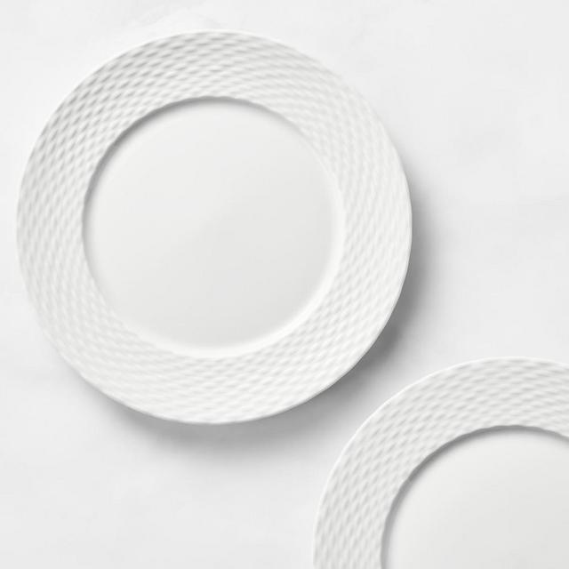 Pillivuyt Basketweave Porcelain Salad Plate, Each