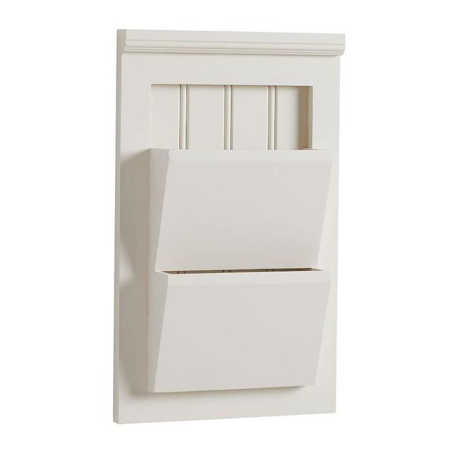 Aubrey Letter File Bin, White