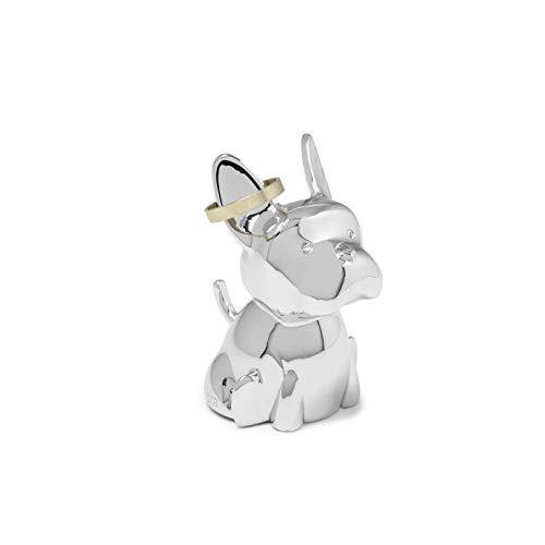 Umbra Zoola Frenchie Dog, Chrome Ring Holder
