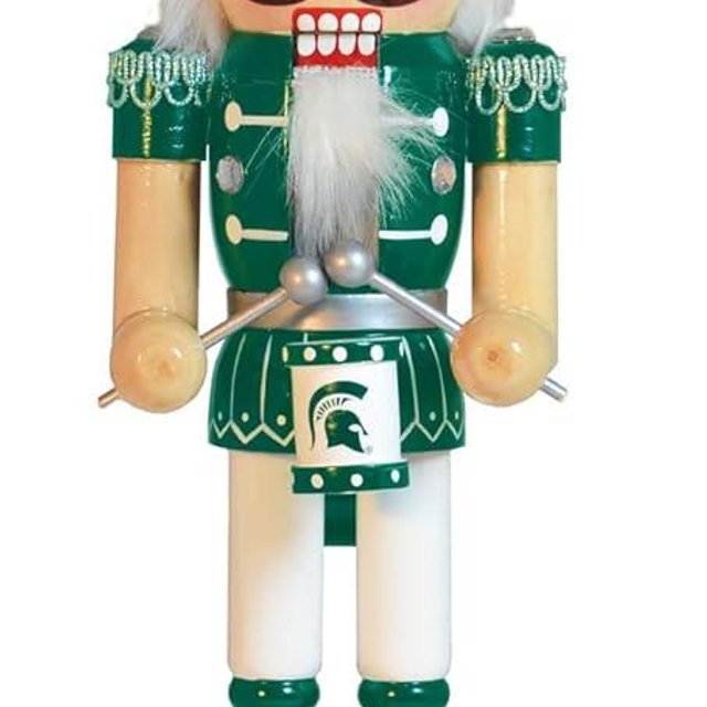 MasterPieces Game Day - NCAA Michigan State Spartans - Team Painted Wood Nutcracker