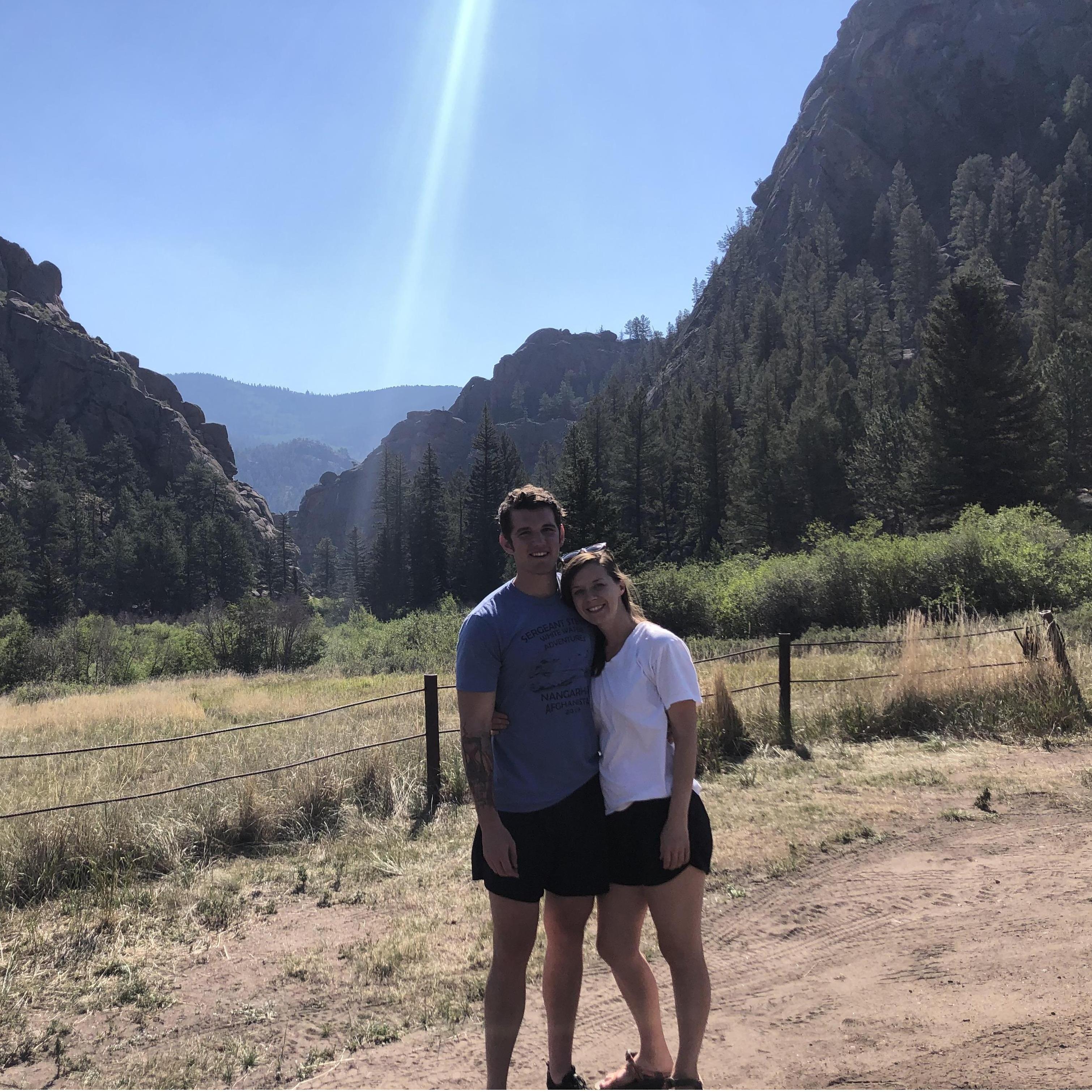 First camping trip! We fought about whose shorts were shorter.