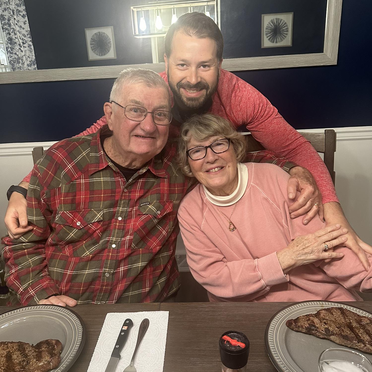 Chad grilled steaks for Gin’s birthday-2025