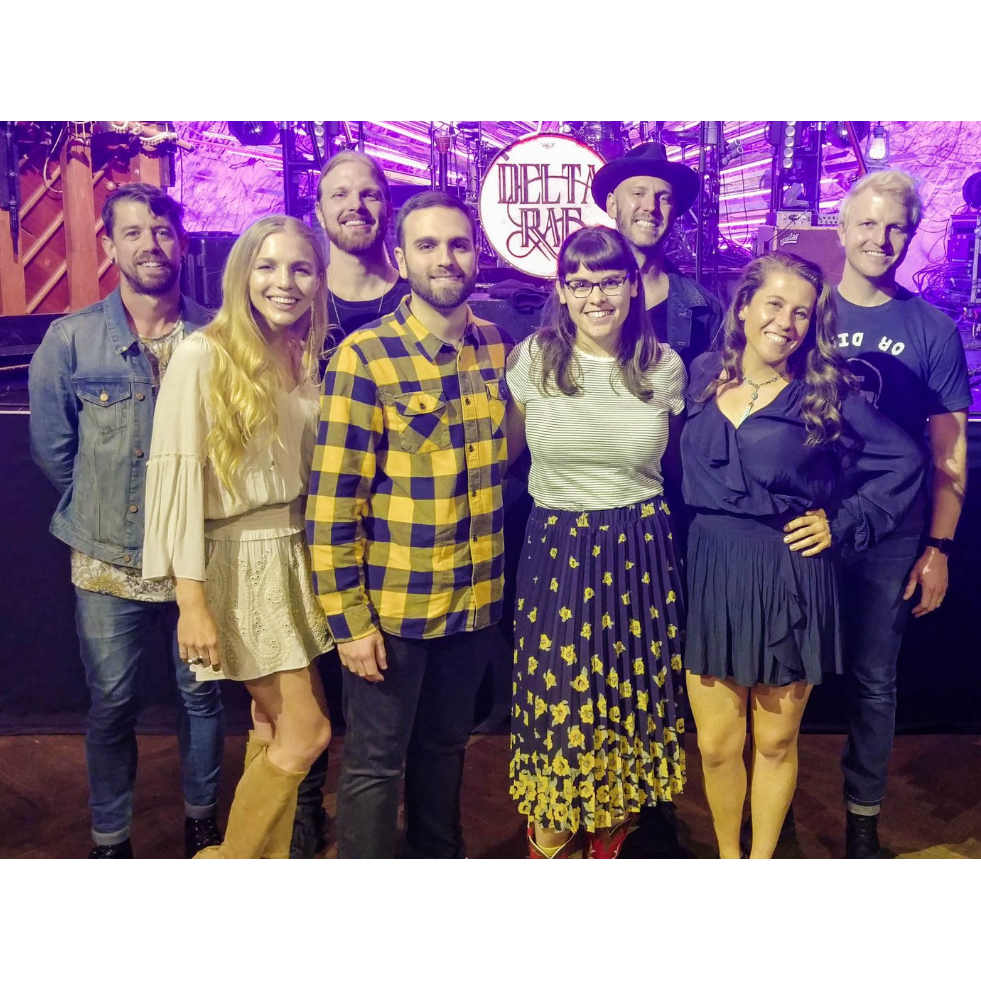 Meeting one of Lane's favorite bands, Delta Rae :) We support each other's music tastes, even when we don't agree with them.