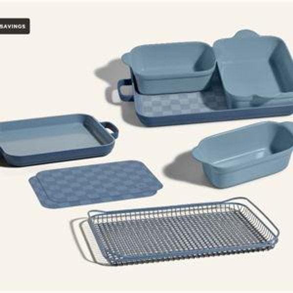 Ultimate Bakeware Set Color Blue Salt