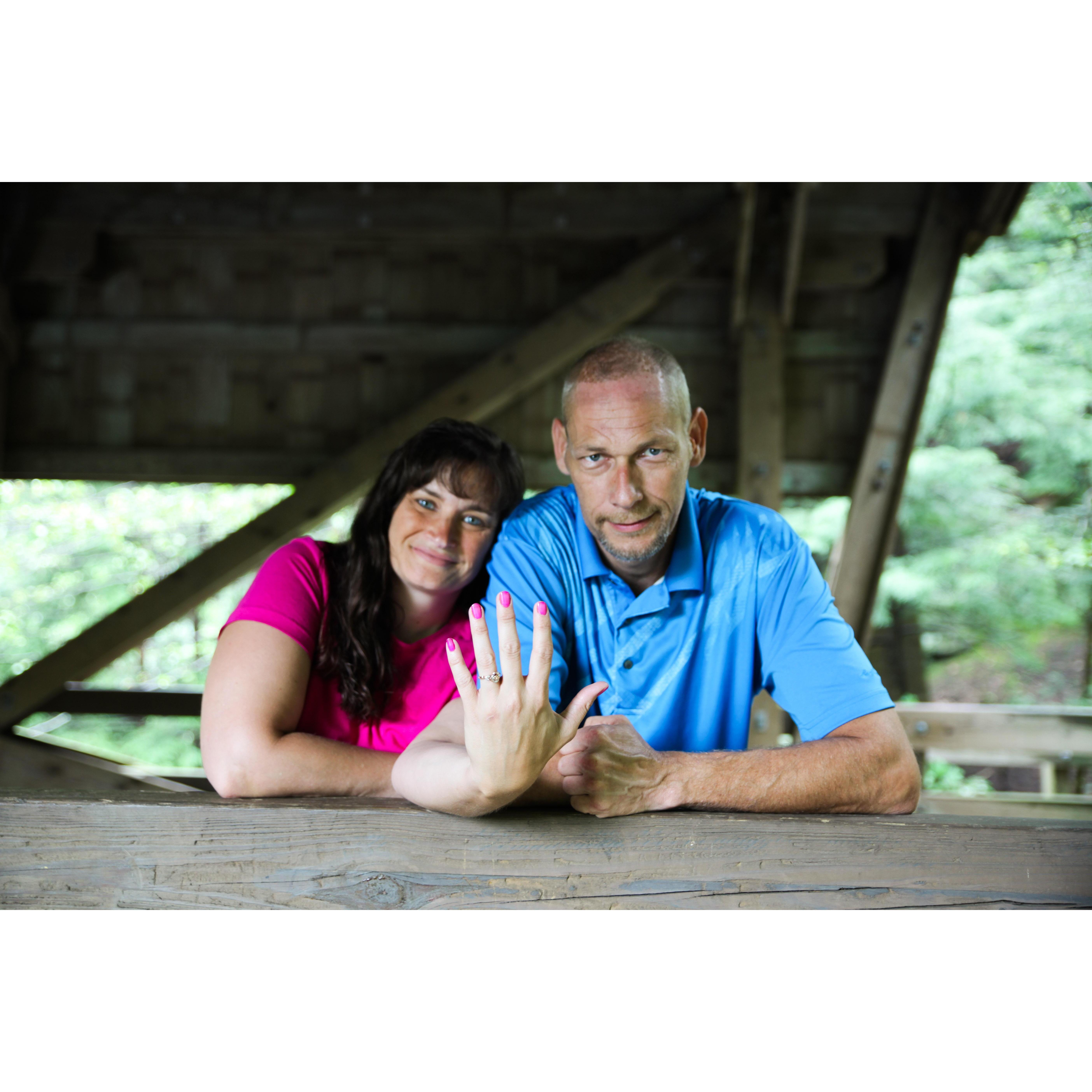 Our engagement pictures at Mill Creek Park