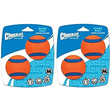Canine Hardware ChuckIt! Medium Ultra Balls Classic 4-Pack