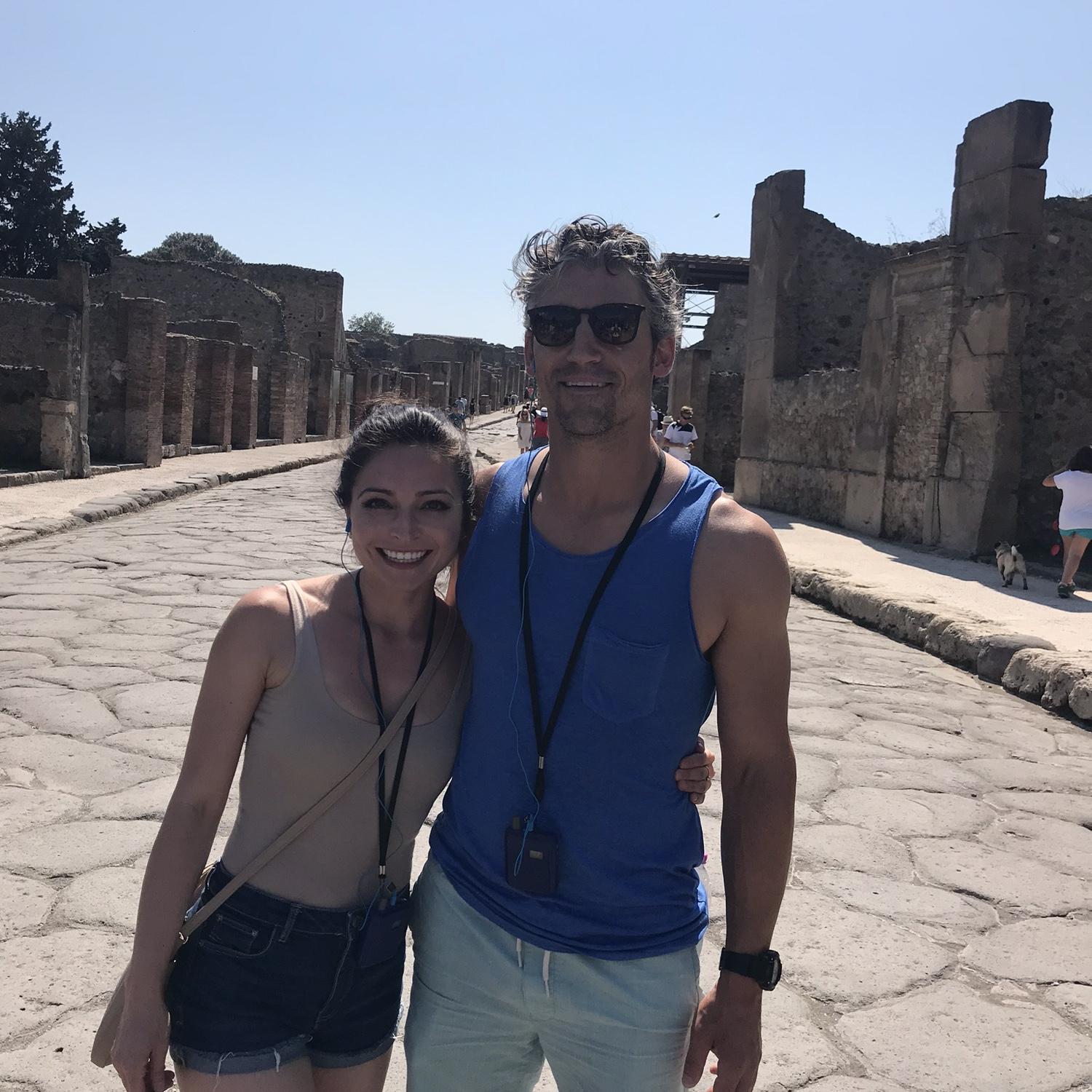 Touring the ancient city of Pompeii