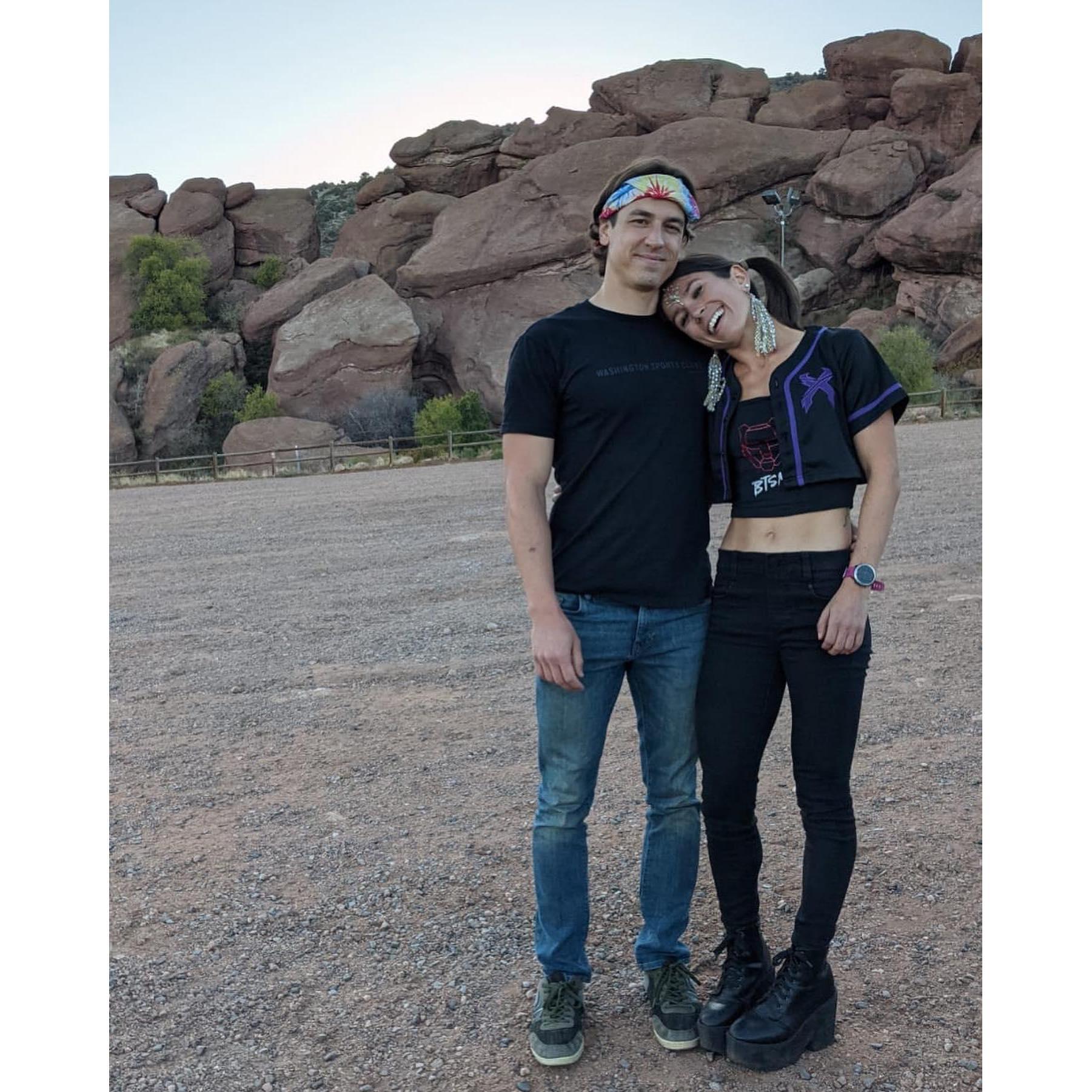 Just before heading into a Red Rocks show