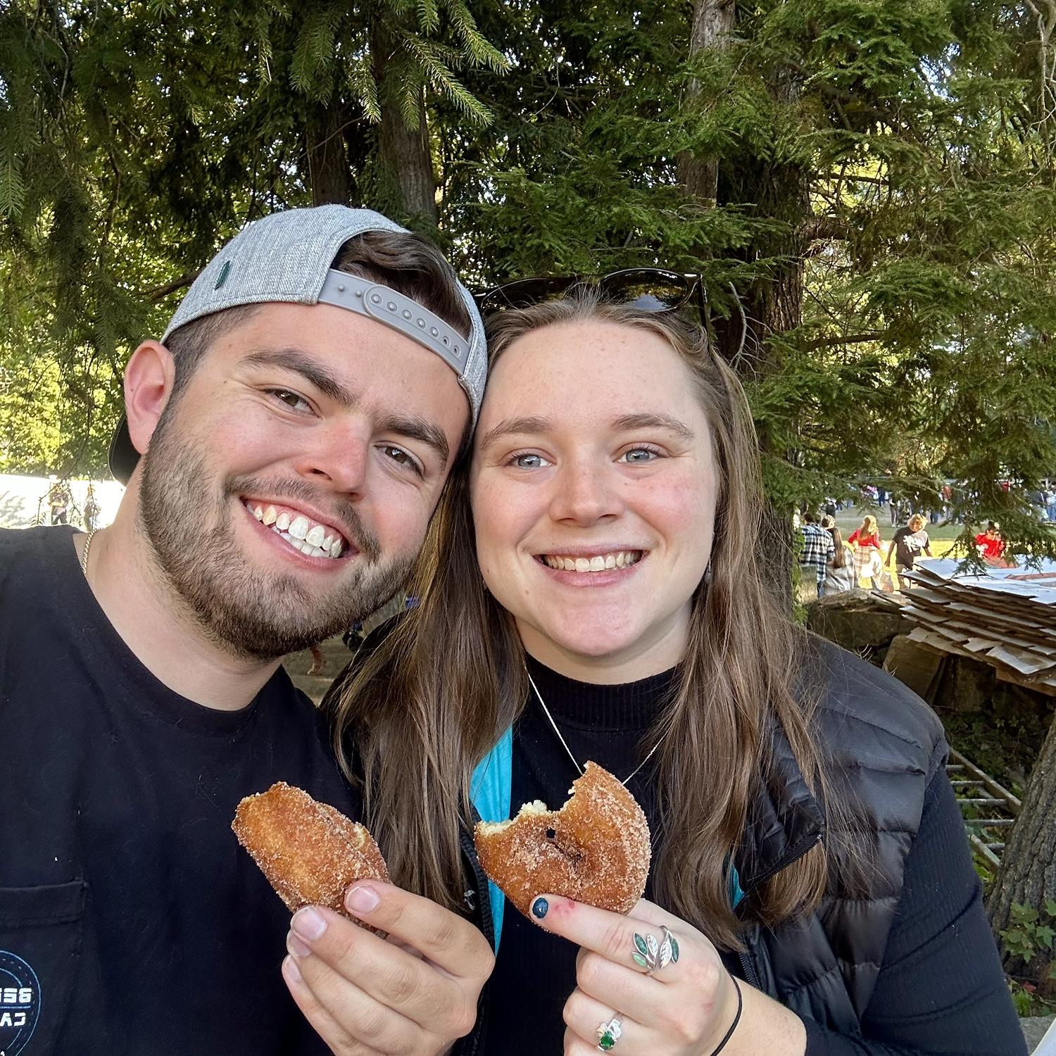It has become a yearly tradition for us to get apple cider donuts at Honey Pot Hill in October.
