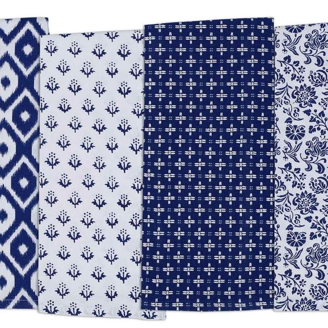 DII COSD35140 Cotton Dish, Decorative Oversized Towels, Perfect for Every Day Home Kitchen, Holidays and Housewarming Gifts, 18x28 Dishtowels - Set of 4