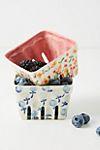 Floral Ceramic Berry Basket