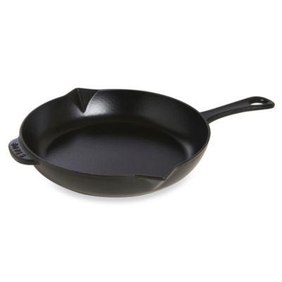 Staub Cast Iron 10-Inch Fry Pan in Black