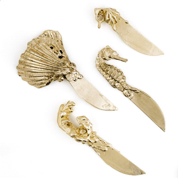 Shelton Metal Sea Spreaders, Set of 4 - Gold, Set Of 4