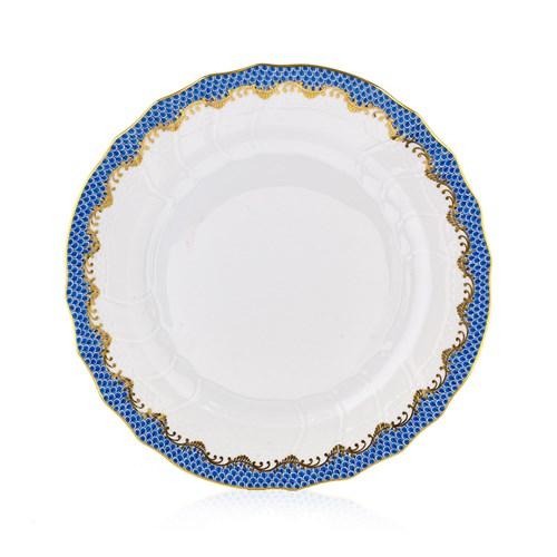 Herend Fish Scale Blue Bread & Butter Plate