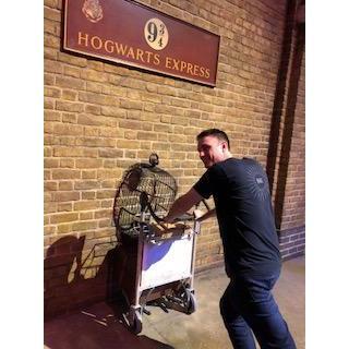 Andrew leaving for Hogwarts