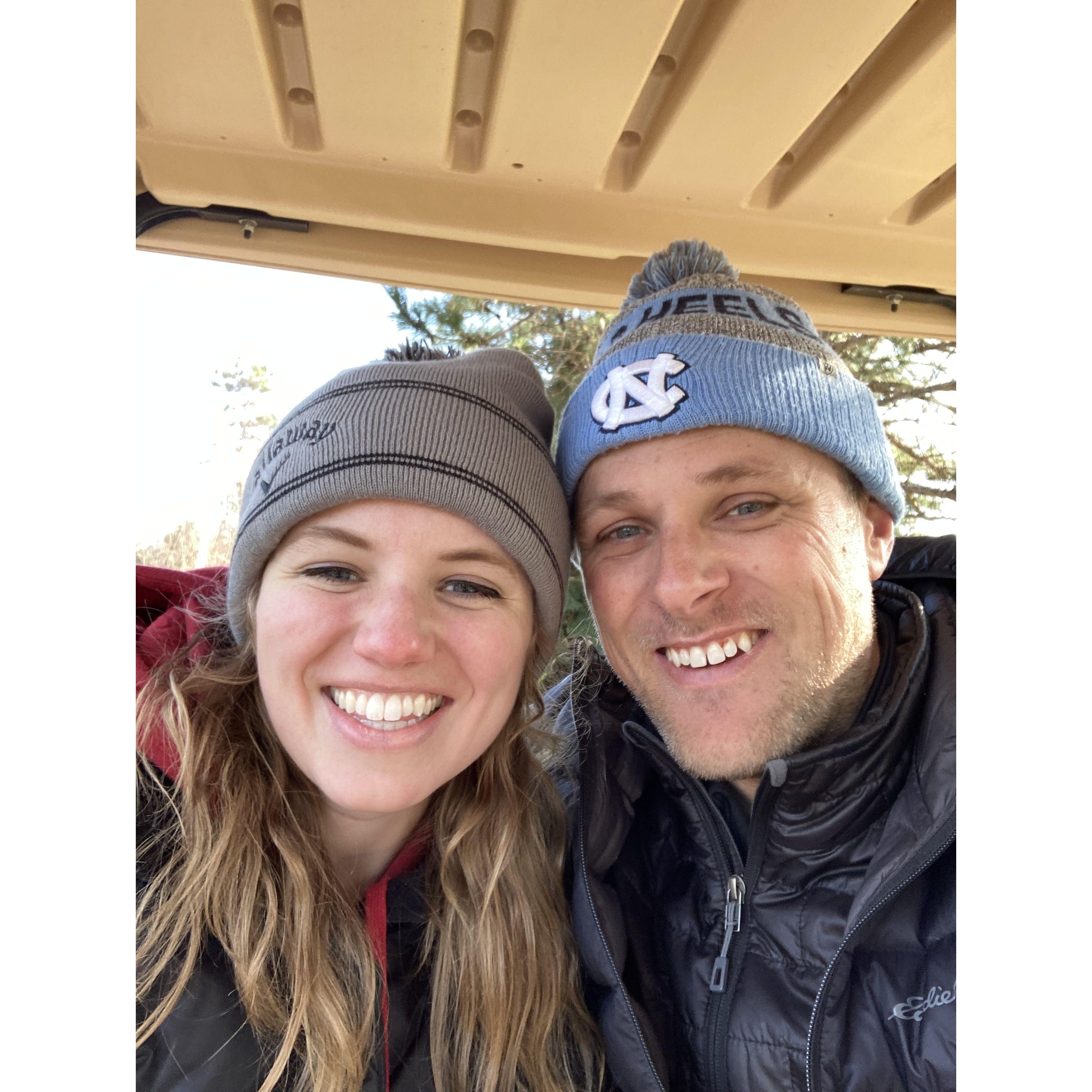 Dates on the golf course have become a regular for us!