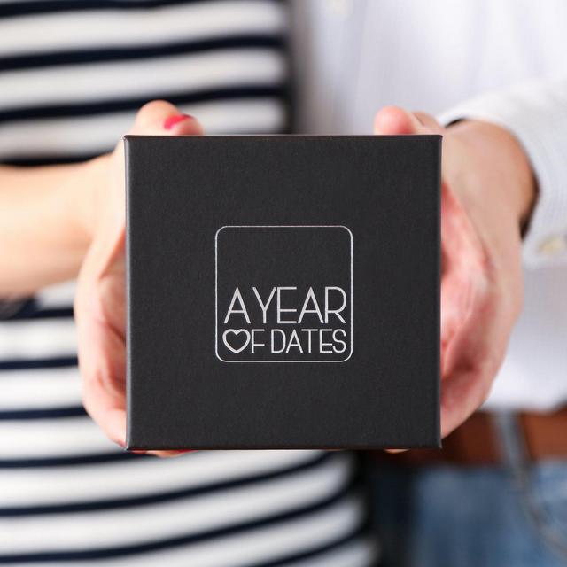 A Box of Date night cards, perfect Valentines present or paper anniversary gift. Romantic gift for any couple