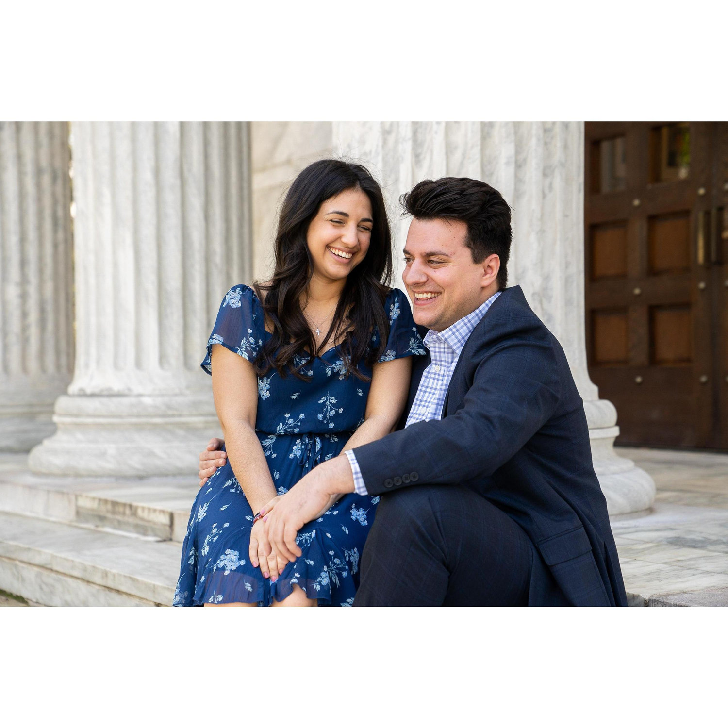 Our engagement photo shoot was nothing short of a lot of laughs,