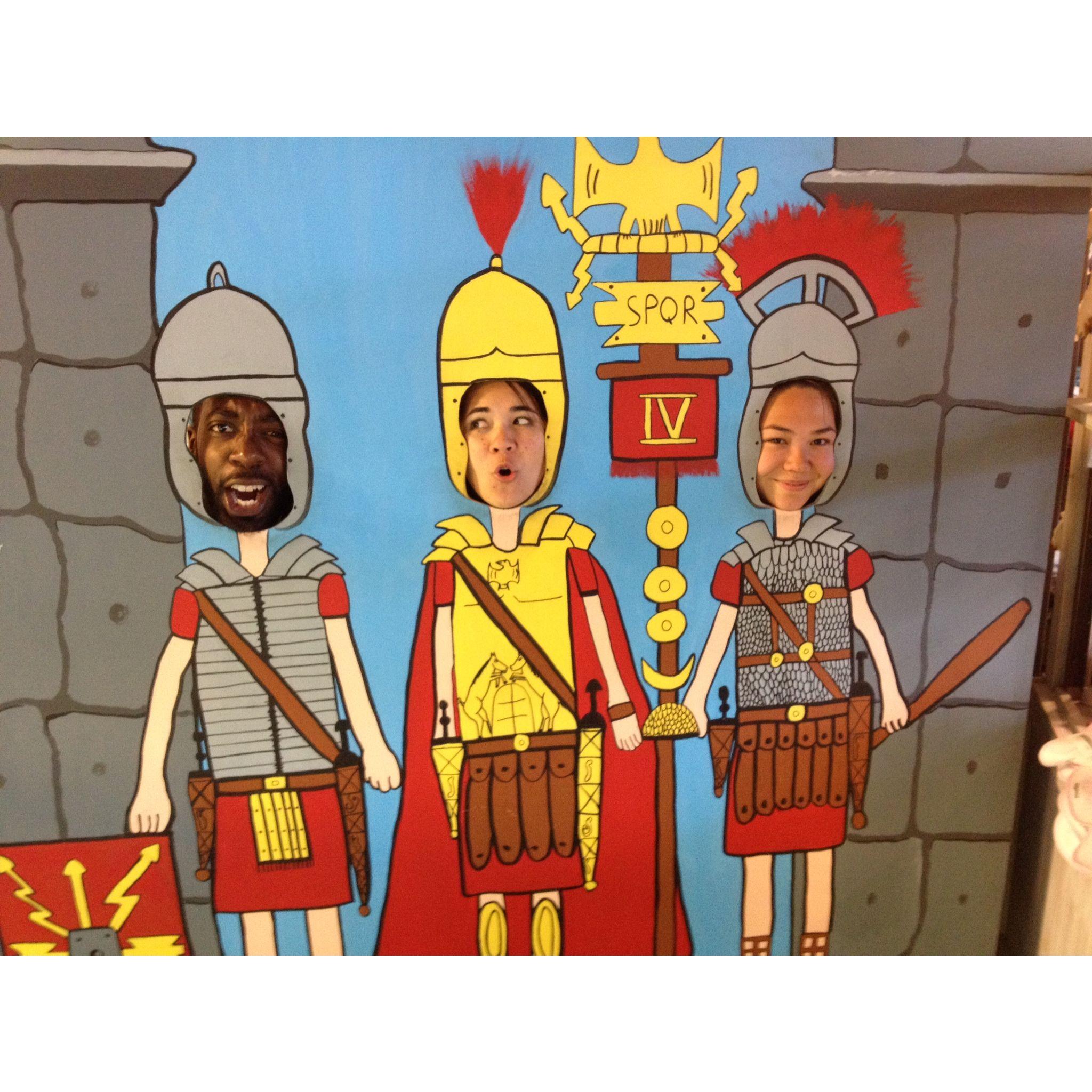 Ben, Lydie, and Bizzy (her sister) being silly in Spain