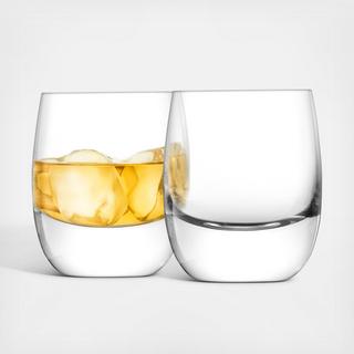 Bar Whiskey Double Old Fashioned Tumbler, Set of 2