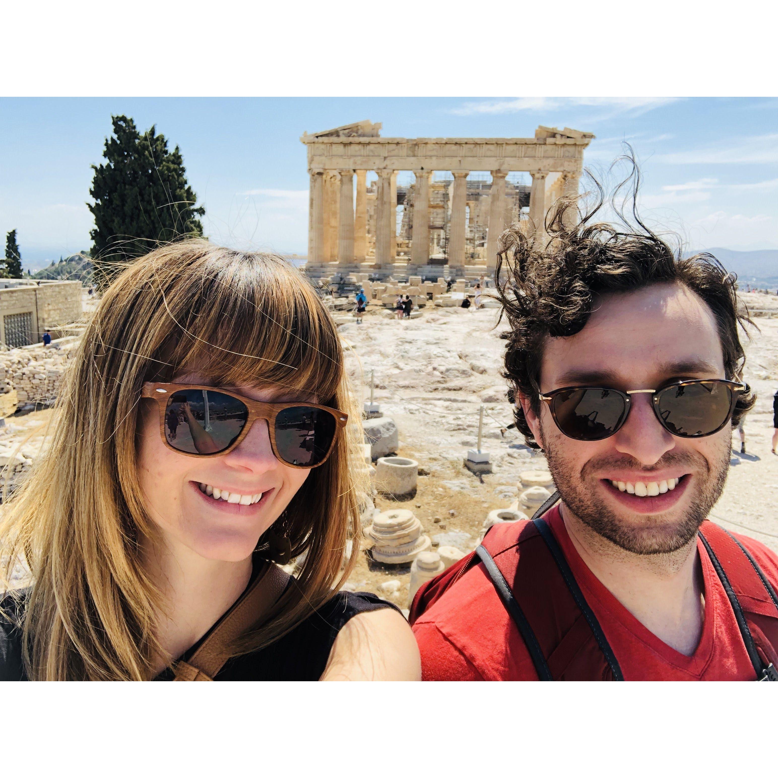 Adventuring around the Acropolis in Athens, Greece