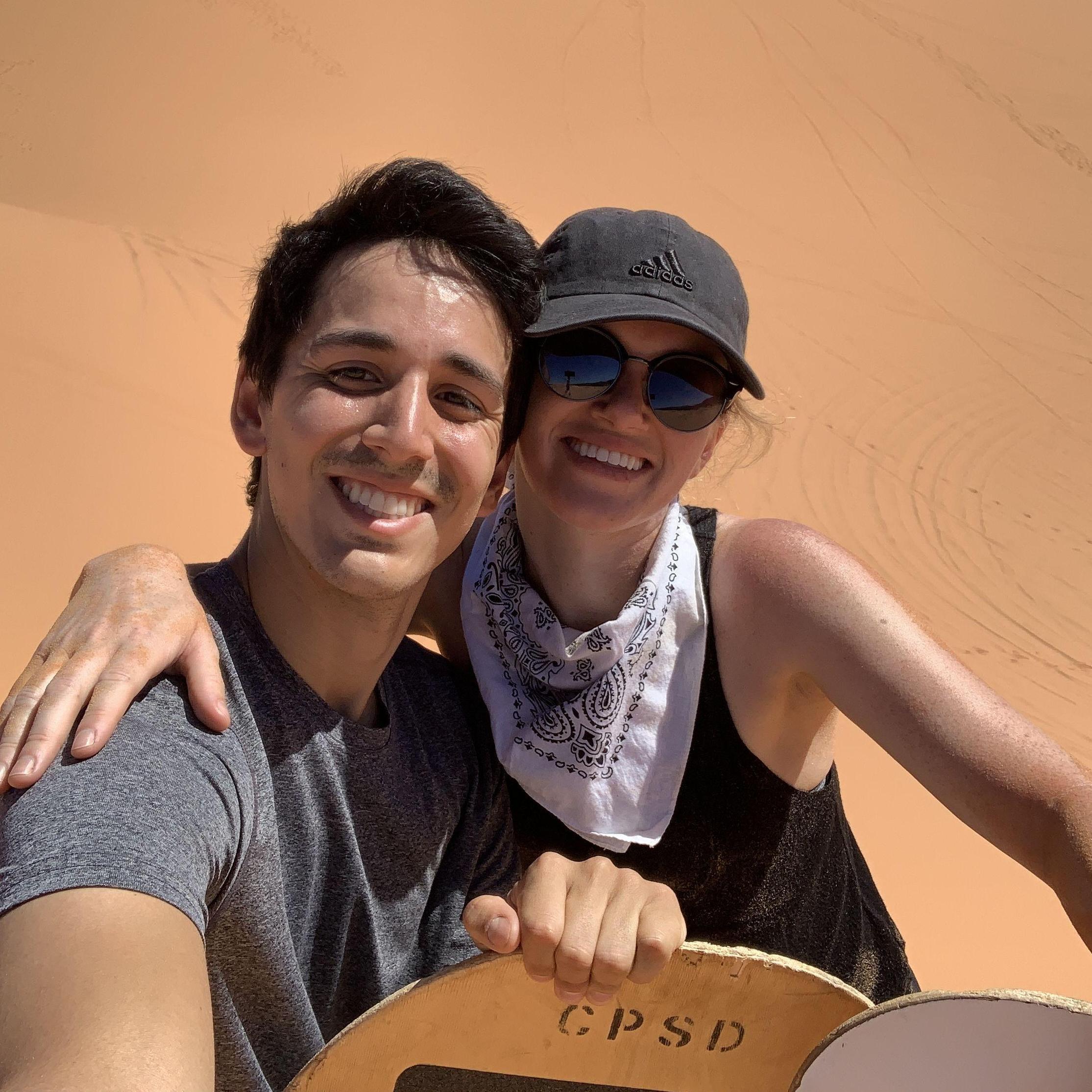 Sandboarding at Coral Pink Sand Dunes State Park in Utah (2020)