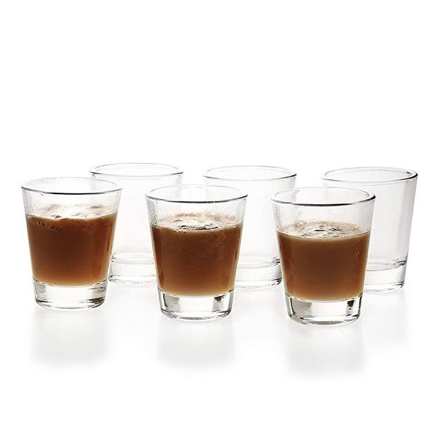 1.5 oz Shot Glasses with Heavy Base Clear Round Glass (6 Pack)