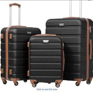 Coolife Luggage 3 Piece Set Suitcase Spinner Hardshell Lightweight TSA Lock