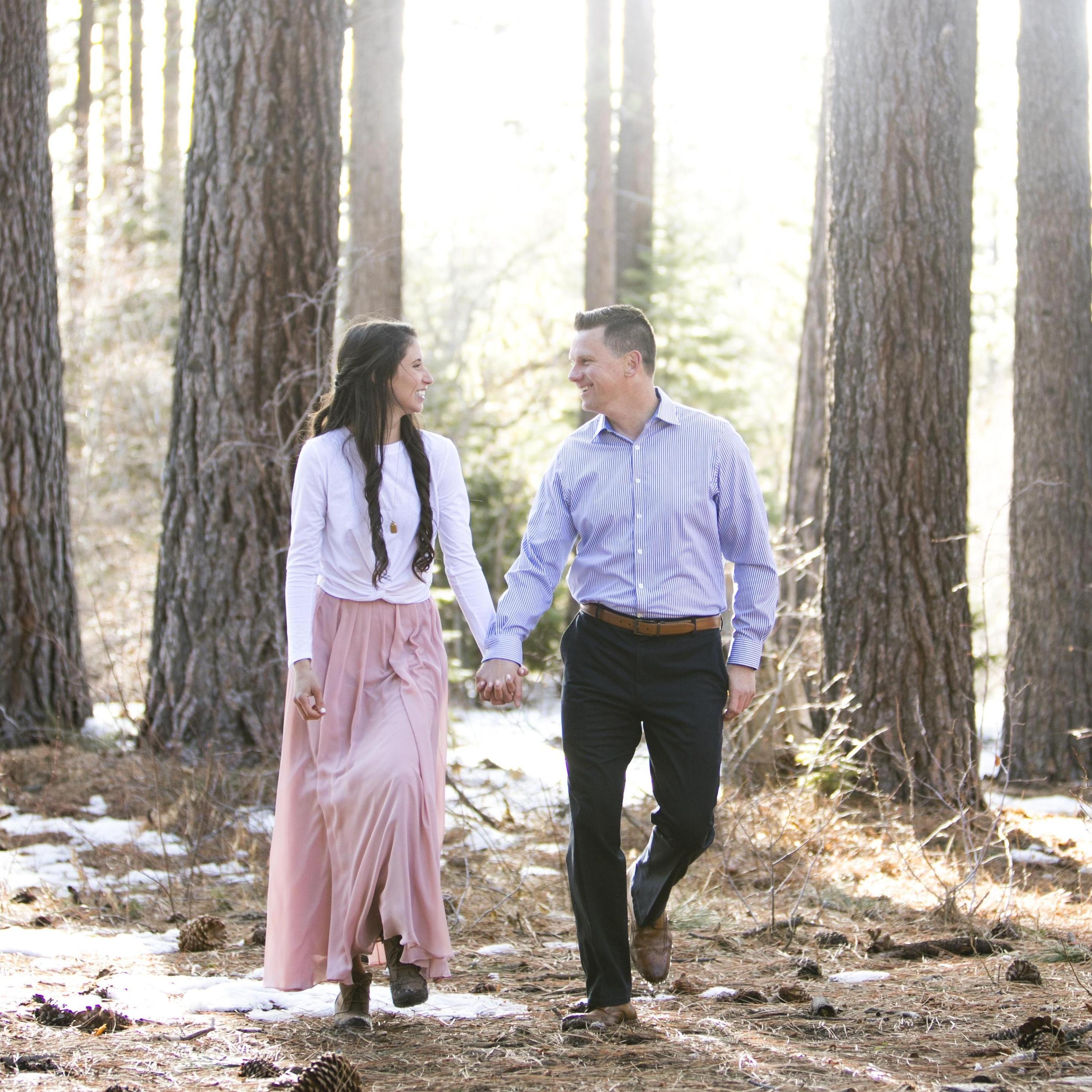 Some of our favorites from our engagement photo session at Skylandia Beach in North Lake Tahoe in March 2021!