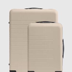 Carry-On & Large Check-In Suitcase Set - Tan