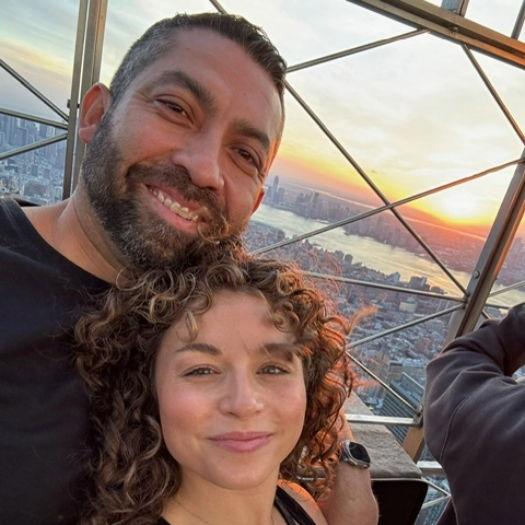 At the top of the Empire State Building in New York City (November 2024)